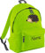 ShirtInStyle Kinder Rucksack Igel mit Name veredelt, Wunschtext individuell, ideal für Kita, Sport und Freizeit, Farbe Limegreen