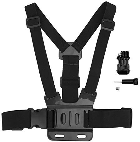 Ceinture de Montage de Sangle de Poitrine de Caméra de Mouvement de Harnais de Poitrine Réglable pour Le Cyclisme, Le Ski sur Neige, Le Surf et L'alpinisme