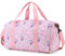 RAVUO Sac de Voyage Fille,Grande Capacité Sac de Sport Enfant Mignon Travel Bag Sac Weekend Sac Bagage avec Compartiment À Chaussures Et Espace De Poche Licorne