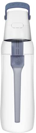 Dafi Gourde Filtrante SOLID, 1 Filtre à Charbon Actif, Gris 0,7 L - Sans BPA Bouteille d'eau, Filtre le Chlore et autres contaminants - Gourde Sport, Gourde Paille, Bouteille d'eau de Sport