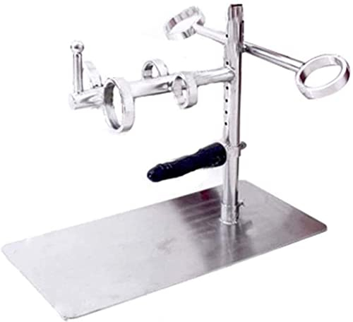 ROLOL Portable Restraint Cross Sex Metall Pranger Einstellbar mit Edelstahl Handschellen Knöchelstützen Kragen -Handschellen