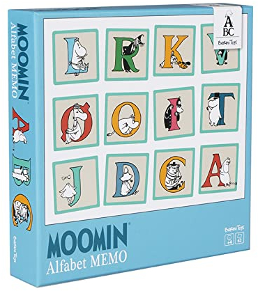Barbo Toys - Mumins Alphabet Memory - Kinder ab 4 Jahren - Moomin Spielzeug - Kinder Memoryspiel mit Buchstabenillustrationen aus dem Mumin-Tal - Alphabet Lernen - Lernspiele für Kinder von Mumin