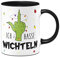 Tassenbrennerei Grinch Tasse - Ich hasse Wichteln - Hand mit Lichterkette - Weihnachtstasse als Geschenk, Wichtelgeschenk zum wichteln - Schrottwichteln (Schwarz)