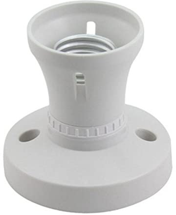 E27 Light Bulb Holder,Screw Light Bulb Socket Holder,E27 Lamp Base Socket Converter,Wall Adapter Converter Socket E27 Lamp Holder,for Ceiling Pendant E27 Edison Screw Fitting(Straight Socket)