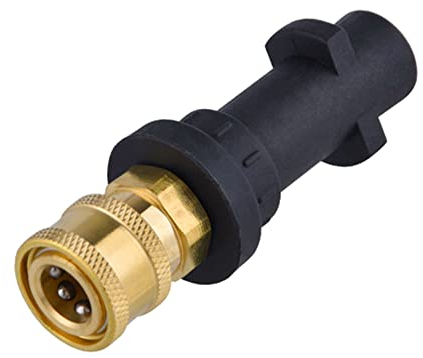 Cowhilan 4600 PSI Adattatore per Idropulitrice Ugello da 1/4 di Pollice Compatibile con Karcher K2 K3 K4 K5 K6 K7 - Raccordo in Ottone Femmina