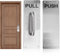 Vegena 2 Pack Pull Push Door Handles, Pull Push Door Plate Handle with Screws, Stainless Steel Door Handle, Heavy Duty Pull Handle for Gate for Wooden Commercial Fire Door 300x80mm