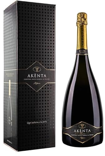 Slow Sardinia - Akenta Vermentino di Sardegna DOC Extra Dry, Profumo Intenso, Sapore Fresco e Morbido, Ideale per Aperitivo, Bottiglia Magnum 1,5 L, Cantina Santa Maria La Palma Alghero