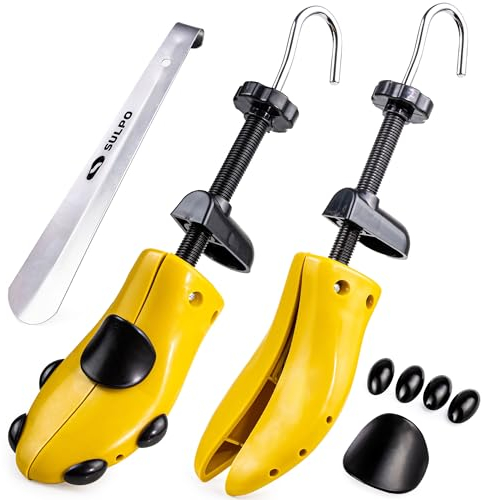SULPO 2 Stück Shoe Stretcher Größe 35-42, Schuhspanner fur Damen High Heel Shoe, Schuhweiter, Schuhe dehnen, Stiefeldehner zum weiten, plus Schuhlöffel