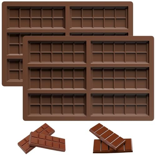 Maxentico Stampo per Cioccolatini, Silicone Antiaderente, Set Stampi per Alimenti in Silicone