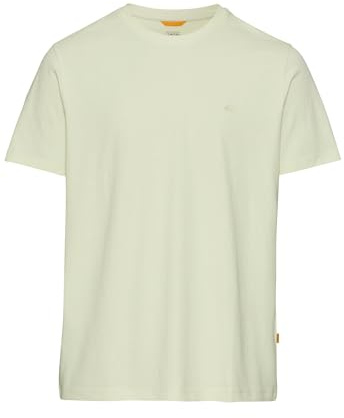 camel active Herren Basic T-Shirt aus Reiner Baumwolle Hellgrün, Menswear-M