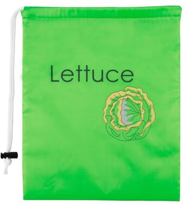 Banana or Vegetable Bag for Fridge 35cm X 28cm Protects Fresh Banana Fruit Vegetable in Fridge Keeps Fresher for Longer Drawstring Storage Bag Shockproof Vegetable and Fruit Shopping Bags (Green)