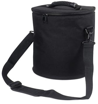 Klmnop Hockey Puck Bag, Waterproof Hockey Puck Carrier Holding up to 50 Pucks with Adjustable Shoulder Strap, Equipment Carrying Bag for Hockey Pucks & Accessories