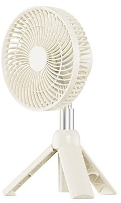 Diggtor Ventilador portátil para exteriores, recargable, pequeño, plegable, telescópico, 4000 mAh, eléctrico, para el hogar, la oficina