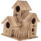 FONDOTIN Bausatz Für Vogelhaus Vogelfutterhaus Vogelhaus Fenster Saugnapf Vogel Spielplatz Vogelfutter Spender Häuser Vogelfuttersilo Zum Aufhängen Vogelhaus Zum Selber Bauen