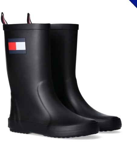 Tommy Hilfiger Rudy, Rain Boot, Black, 31 EU