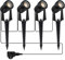 Svater LED Gartenbeleuchtung 6er Set,20m Gartenstrahler IP65 Warmweiß 3000K Strahler Außen Gartenstrahler Led Außen,27V 900lm Gartenlampen für Draußen, Terrasse, Einfahrt