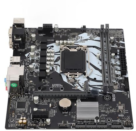 H410M D3V M.2 Computer Motherboard, 2 DDR4 DIMM M ATX PCI E 3.0 Desktop Motherboard for LGA 1200 10th Gen for Core, 1x PCIE X16, 4x SATA III, 1x M.2, DVI, VGA, USB2.0