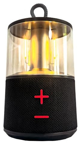 Lampe Camping mit Bluetooth Sprecher, Tragbares wiederaufladbares Zeltlampe zum Aufhängen, Vintage Camping Laterne für outdoors Pub Tische