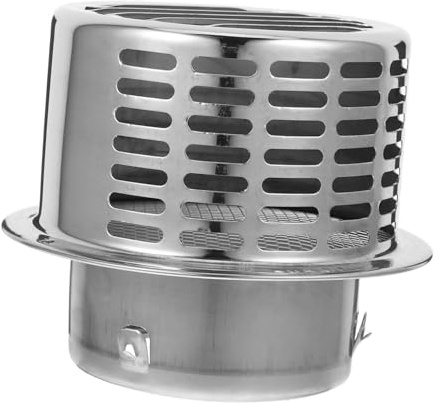 Abaodam Chimney Cap Stainless Steel Round Vent Grill Cover for Exhaust Weatherproof Chimney Cap Easy Installation