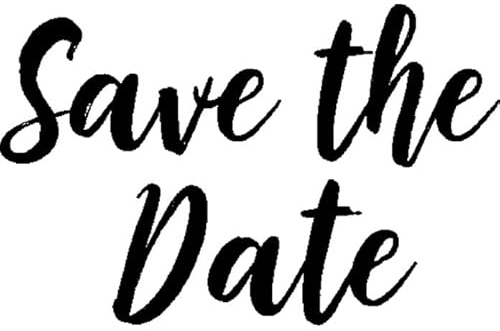 Azeeda 'Save The Date' Unmontierter Gummistempel - für Basteln, Scrapbooking und Kartengestaltung - Größe A7 (RS00058883)