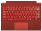 Seagtigau Clavier pour Microsoft Surface Pro 7+ / Pro 7 / Pro 6 / Pro 5 / Pro 4 / Pro 3, 12,3, Bluetooth Type Cover avec trackpad, disposition allemande QWERTZ (rouge coquelicot)