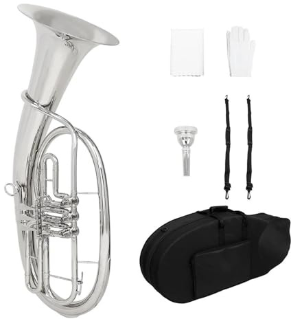 Euphonium-Instrument Dreifach-Flachklappen-Tenorhorn aus Messing professionelles Blechblasinstrument