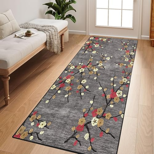 CONGCLI Wohnteppich Teppich Läufer 60 x 140 cm Flachgewebe Dezent Gemustert | Teppichläufer in Vielen Größen Teppichläufer Küchenteppich für Flur Küche Wohnzimmer Diele, Eingang, D