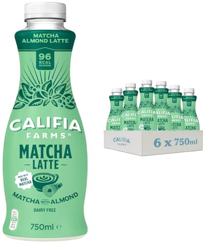 Califia Farms Matcha Latte - Dairy Free, Lactose Free, Vegan (6 x 750ml)