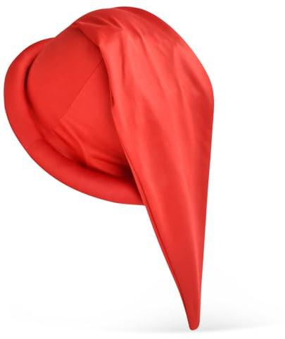 Zipfelmütze Zwerg, Zwergenmütze Erwachsene, Zwerge Kostüm Zubehör Zipfelmütze, Elfenmütze, Wichtelmütze, Zwergenmützen für Karneval Partys Rollenspiele (Rot-D)