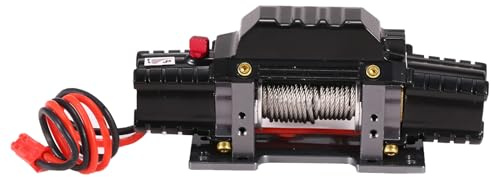 Aumotop Metallwinde mit Zwei Motoren für RC-Autos mit Super-Zugkraft, Geeignet für 1/8 Hsp RC-Autos