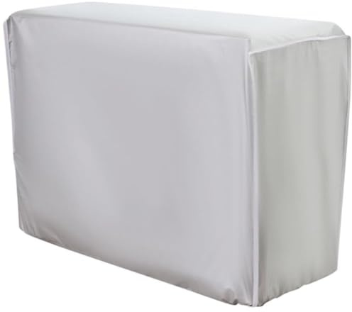 OUNONA Cubierta Capacidad de Soporte Aire Acondicionado Exterior para de Poliéster Plata, Resistente al Viento Fuerte para Unidad de Aire Acondicionado 1.5p