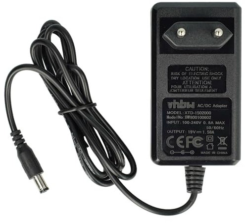 vhbw alimentatore compatibile con Acer Aspire One A150X, D150, D250, D255E, D257, D260, D260E, D270, E100 notebook, 30 W