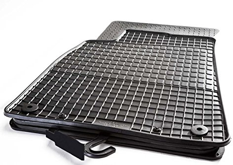 PETEX Gummimatten passend für 5er (E34) ab 1988-1996 schwarz 4-teilig