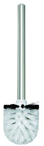 Spirella Edelstahl WC Schwarz-Ersatz Toilettenbürste-Klobürste-Bürste-Ersatztoilettenbürste-Ersatzbürste für die Serien Level, Quadro, Black, Unique