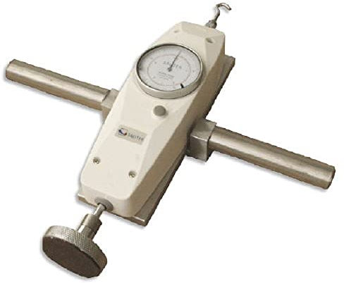 KERN Mechanisches Kraftmessgerät FA (Messbereich max. 500 N, Ablesbarkeit 2,5 N, duale Skala Newton + KG, Peak-Hold-Funktion, Nullstellung per Knopfdruck) FA 500G