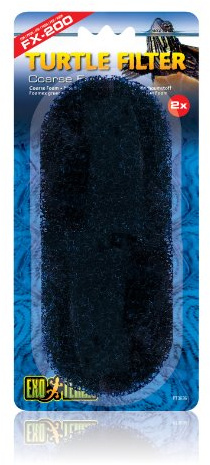 Exo Terra Ersatz Schaumstoffpatrone, grob, für den Exo Terra Turtle Filter FX-200, 2er Pack
