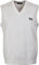 Mens Bowling Tank Top White Sleeveless Jumper with Embroidered Bowlers Bowls Logo (Small, White)