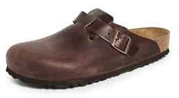 BIRKENSTOCK Unisex Boston Soft Footbed, Habana Oiled Leather, 39 M EU/8 M US