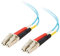 C2G 2m LC-LC 10Gb 50/125 OM3 Duplex Multimode PVC cable de fibra optica (LSZH) - Aqua