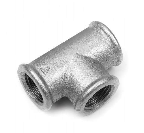 Raccordo filettato a T 1/2 3/4 1 5/4 6/4 2 DVGW in ghisa malleabile zincata, raccordo filettato (3/4)
