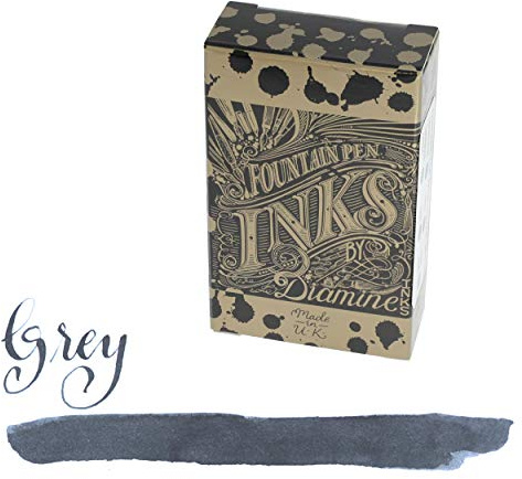 Diamine Fountain Pen Ink cartridges (18 Pack) – Grey