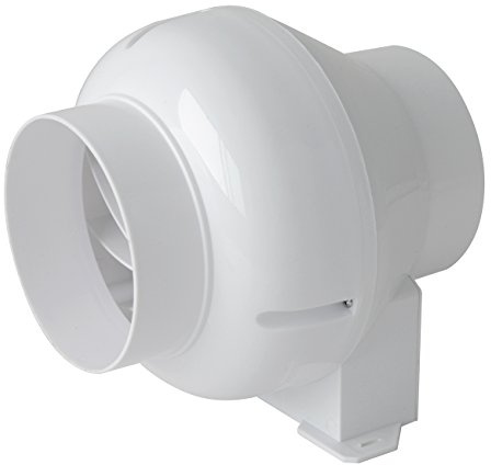 La Ventilazione LINEAV12 Aspiratore Centrifugo per Condotti di Aerazione, Bianco, diametro 120 mm / 5