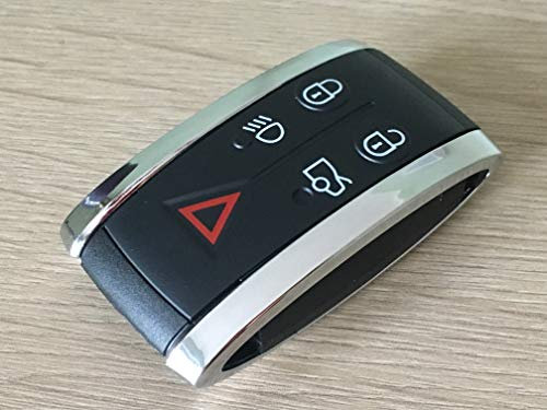 Automobile Locksmith Smart Keyless Entry Remote Fob Case Shell Replacement with Blank Blade for Jaguar X S-Type XF XK XKR key