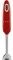 SMEG Handheld Immersion Blender 5 Speeds with Turbo Boost Stainless Steel Blades Nonslip Ergonomic Handle HBF11RDUS, Red
