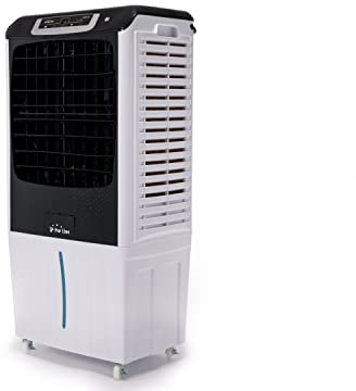 PUR LINE | Climatizador Evaporativo Bajo Consumo Grandes Estancias Panel Digital LED, Depósito de 40L, Rejilla Motorizada y Mando a Distancia – Enfriador, Humidificador y Purificador 3 en 1