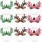 BESTOYARD Weihnachts-Stirnbänder, 9 stücke Weihnachten Rentiergeweih Stirnband Haarbänder Weihnachtsmütze Weihnachten Kopfbedeckung für Weihnachtsfeier Kostüm Party