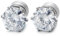 8MM Homme Femmes Magnétiques Zircone Cubique Bouchon Boucles d'oreilles - Acier - Fake Piercing Faux Cheate