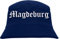 sostex Magdeburg Fischerhut - Dunkelblau - Altdeutsch - Bedruckt - Bucket Hat Anglerhut Hut L/XL Dunkelblau