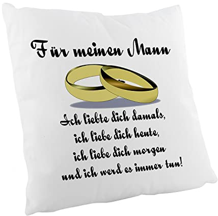 Crealuxe Für Meinen Mann... Zierkissen, Sofakissen, bedrucktes Kissen, Bauwollkissen
