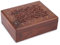 Ajuny Schmuckschatulle aus Holz Hand Geschnitzt Groß mit Keltischem Design Mehrzweck Aufbewahrung für Halsketten Uhren Organizer Andenken Halter – 22.9 x 17.8 cm